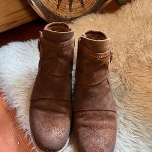 Born Brown Suede Ankle Boots